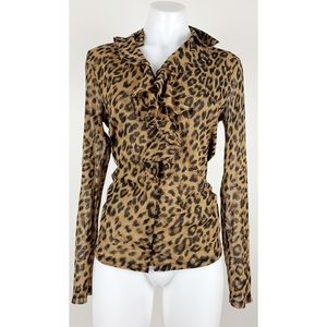 Cheetah Print Top Size Large